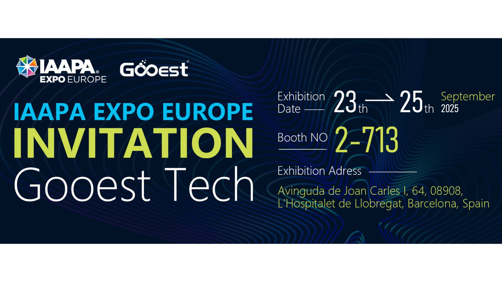 IAAPA Expo Europe 2025: Gooest Tech Invitation